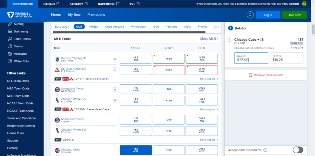 fanduel sportsbook desktop site