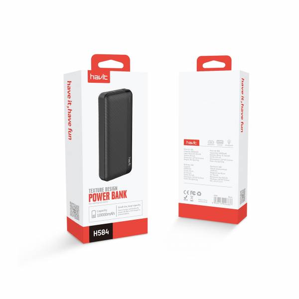 Havit Power Bank 10000mah Black #h584