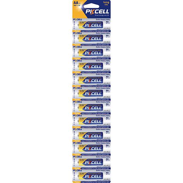 Pkcell, Extra Heavy Duty Battery R6p Aa Size 1.5v 521361, Pack Of 1 Pc.