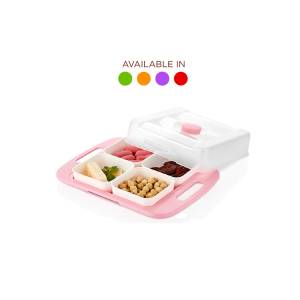 Urve Square Breakfast Set (available In Green / Orange / Violet / Red), Ur-3303