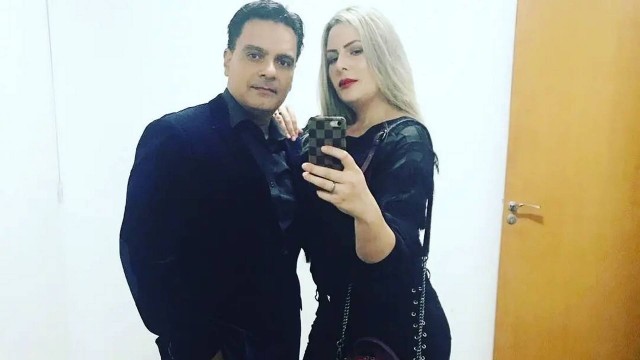 Guilherme de Pádua com a mulher, Juliana Lacerda