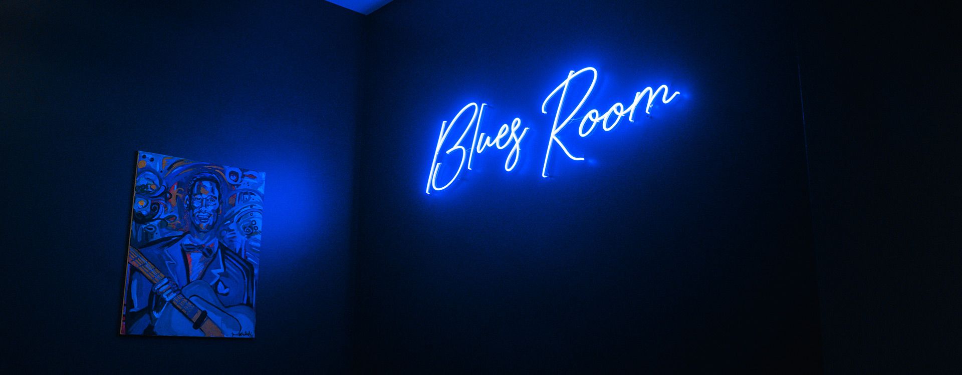 Brand new private Blues Room at FedExForum, located across from section 116A