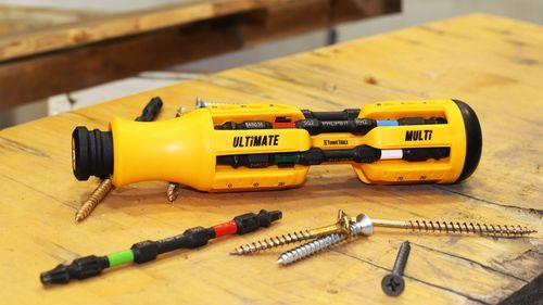 Screwdriver with multiple attachments