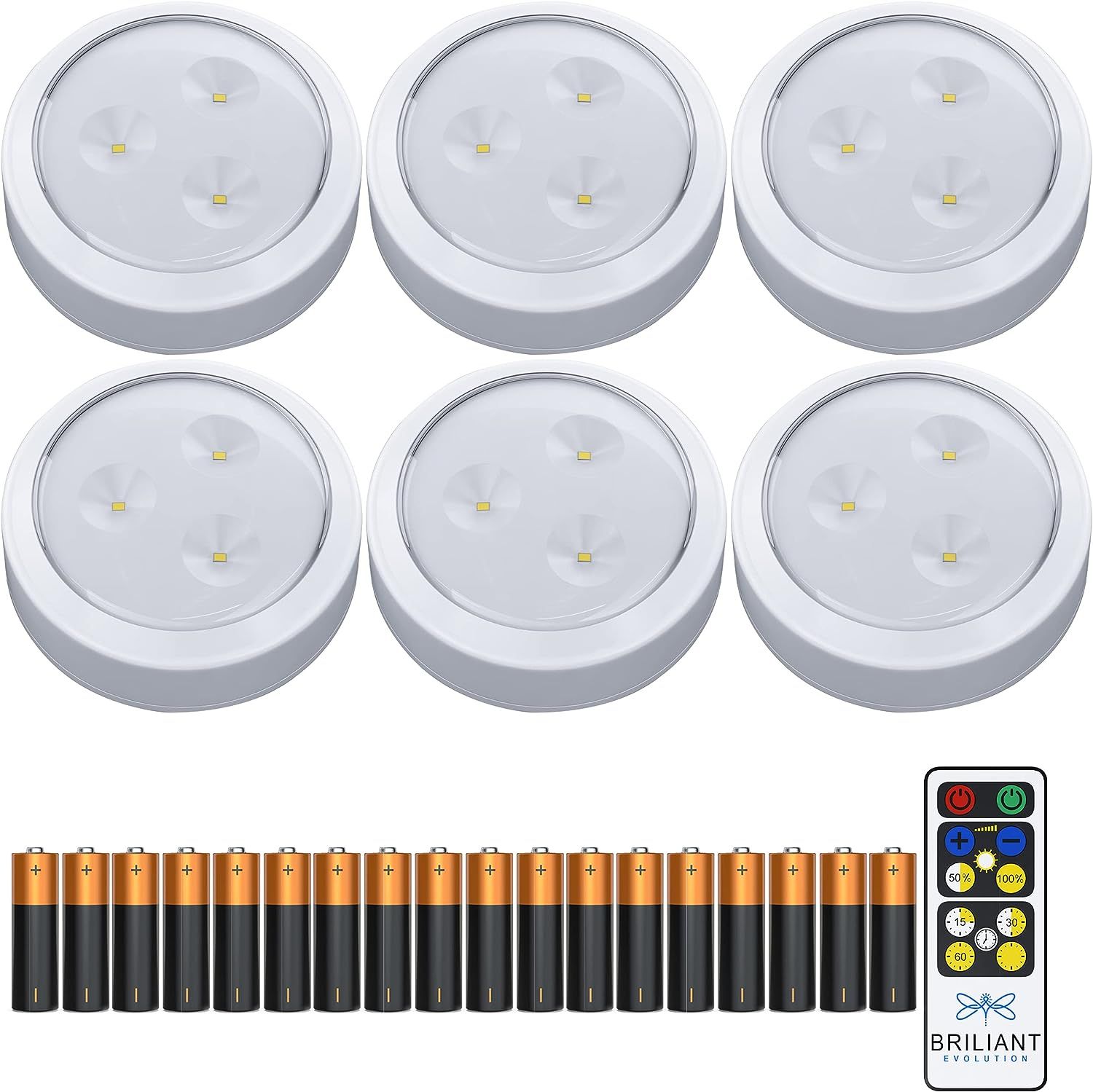 Brilliant Evolution Battery Puck Lights  Logo
