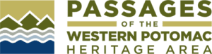 The logo for passages of the western potomac heritage area.