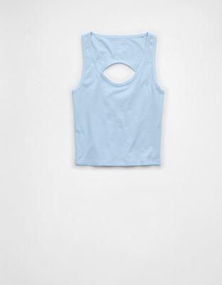 AE Open Back Cropped Tank Top