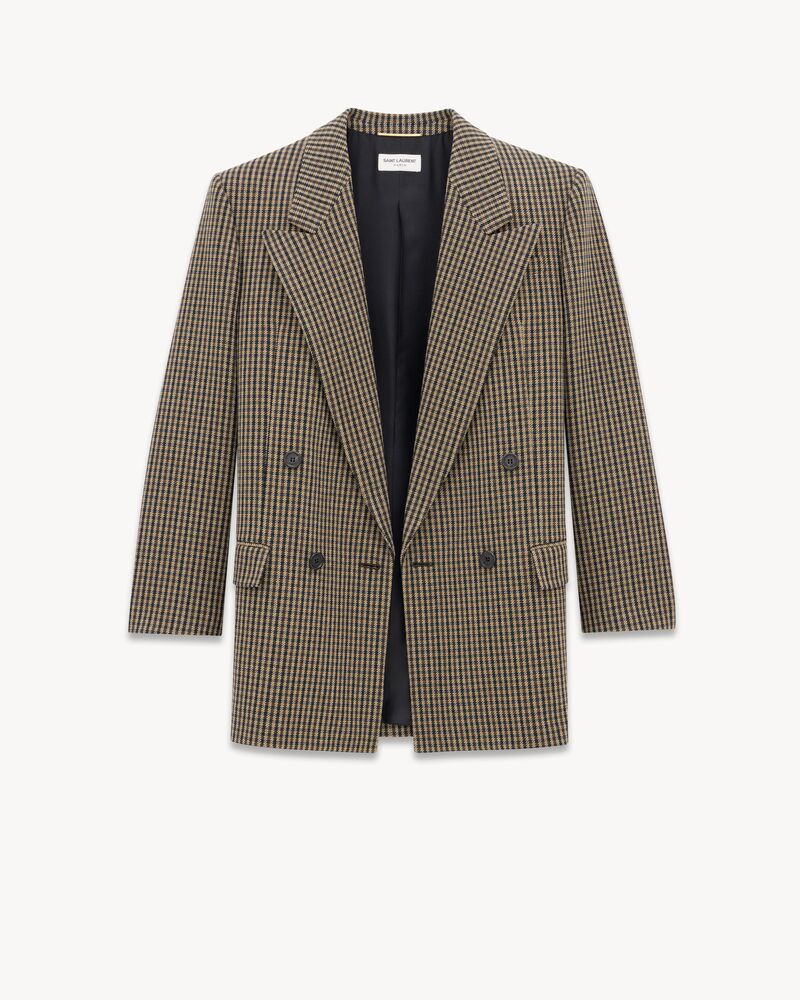 Jacket in Vichy Wool