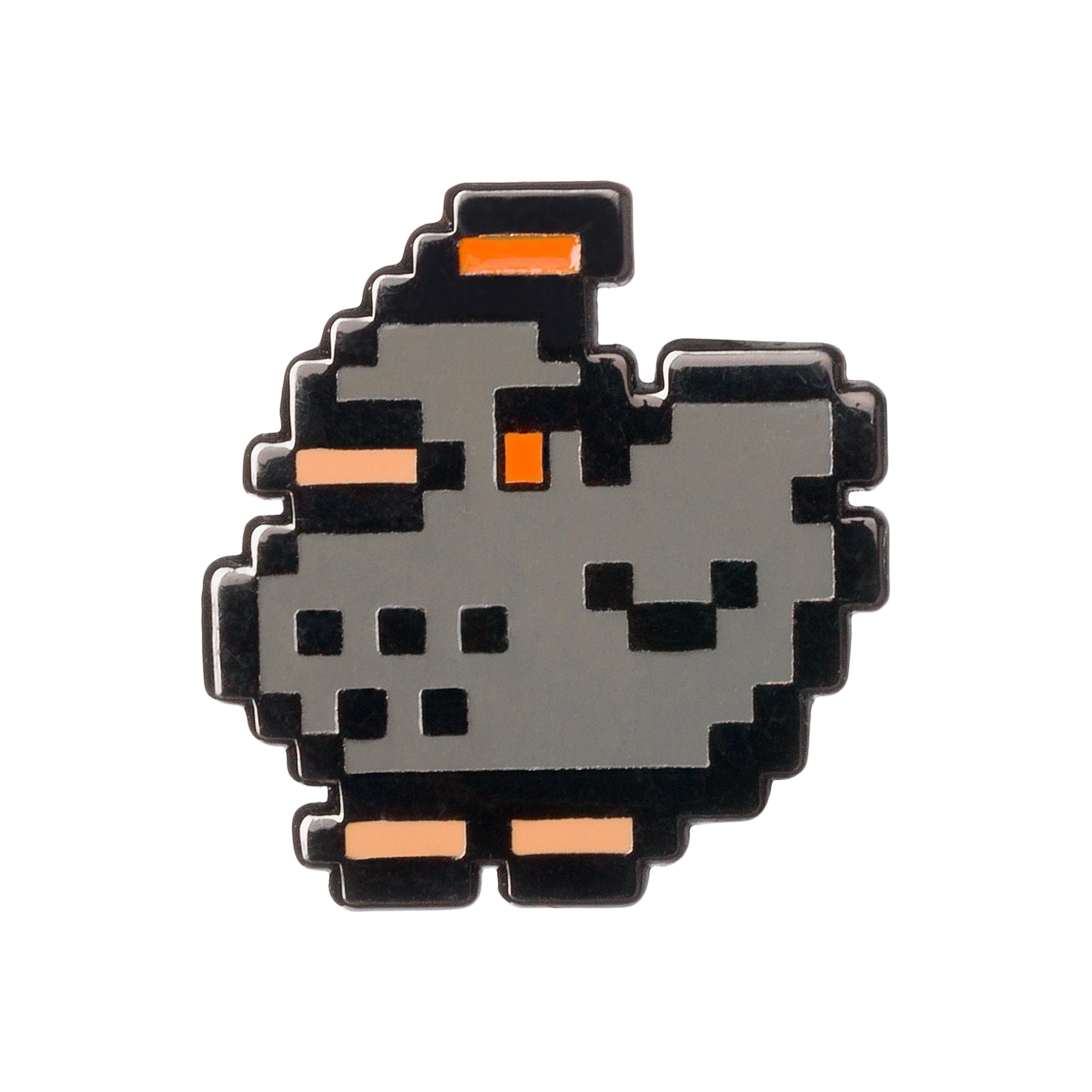 Stardew Valley - Silver Plated Enamel Pixel Void Chicken Pin