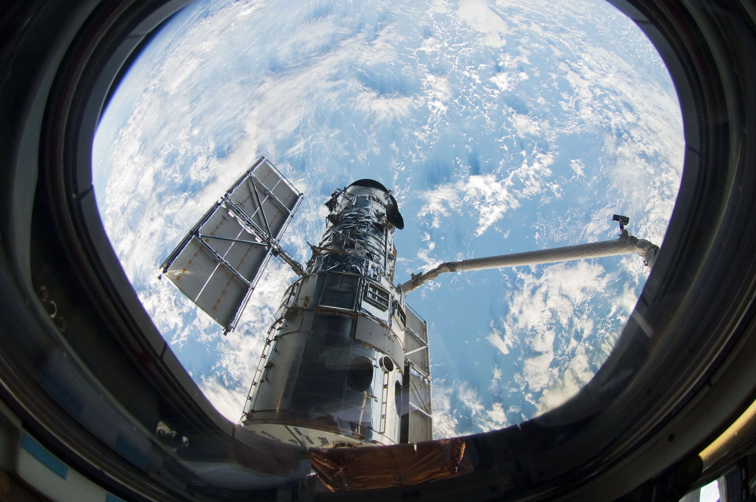 Hubble as seen from space shuttle