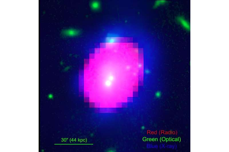 Sloshing cold front detected in a massive galaxy cluster