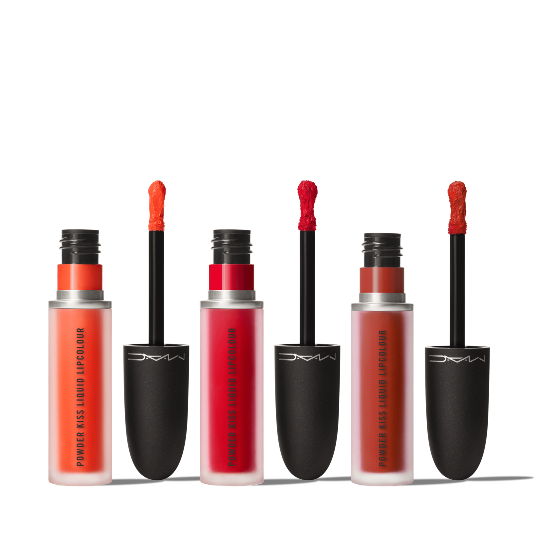 Powder Kiss Liquid Lipstick Trio / Red