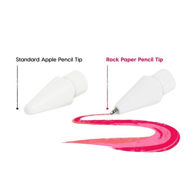 Rock Paper Pencil — Matte iPad Screen Protector + Apple Pencil Tips