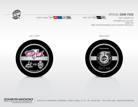 2013 ECHL Kelly Cup Final Pucks - Set of 2