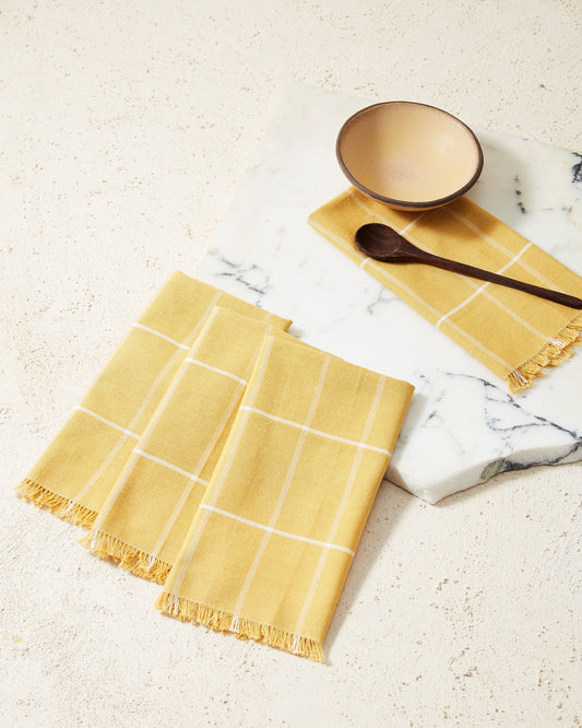 Grid Napkin - Gold