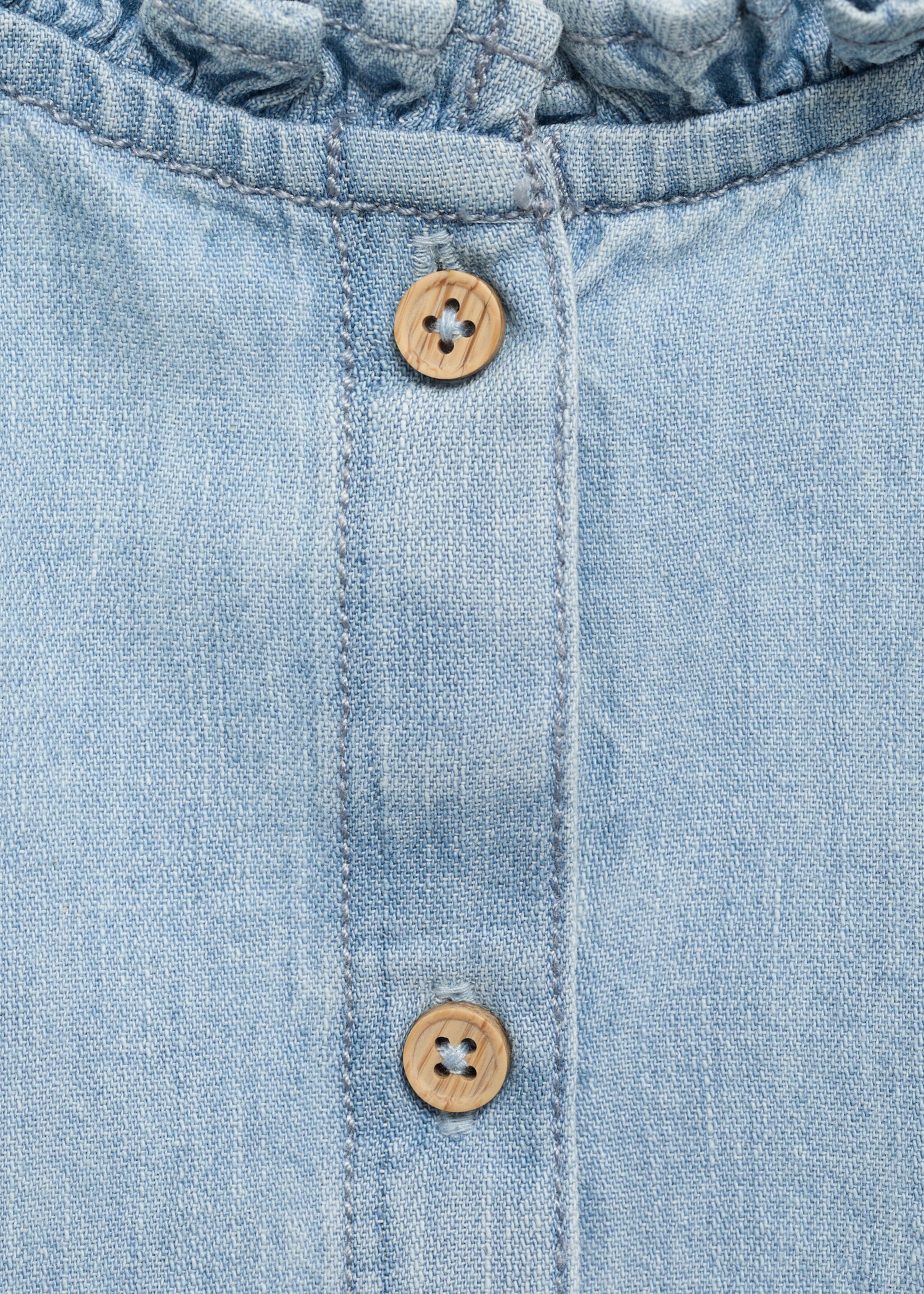 Embroidered denim blouse - Details of the article 0