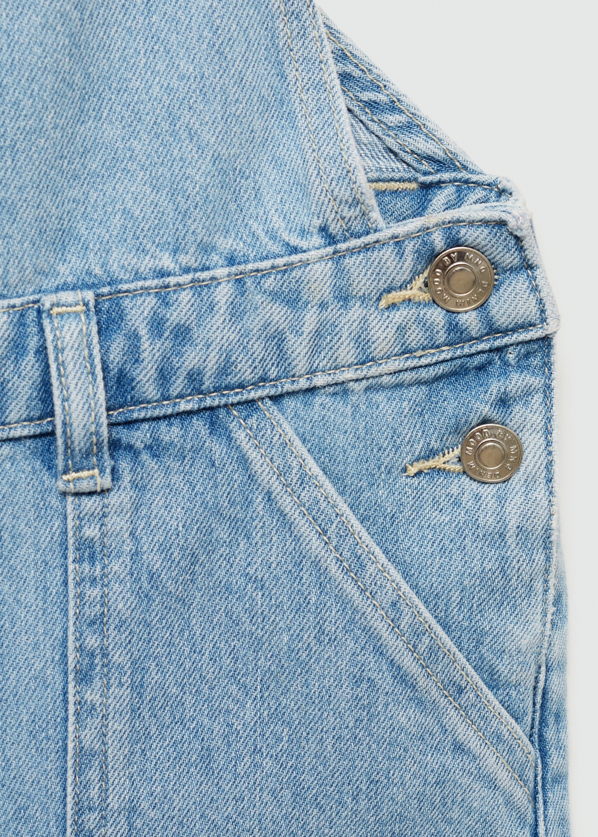 Straight denim dungarees - Details of the article 0