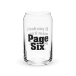 Don't Do It Page Six Can Glass