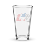 New York Post Flag pint glass