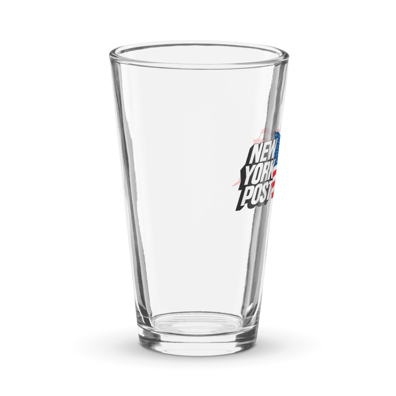 New York Post Flag pint glass