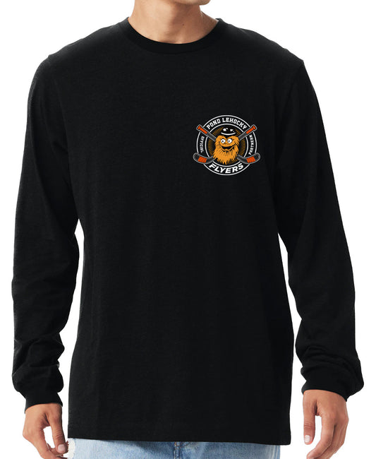 Philadelphia Flyers x Pond Lehocky Black Long Sleeve Tee