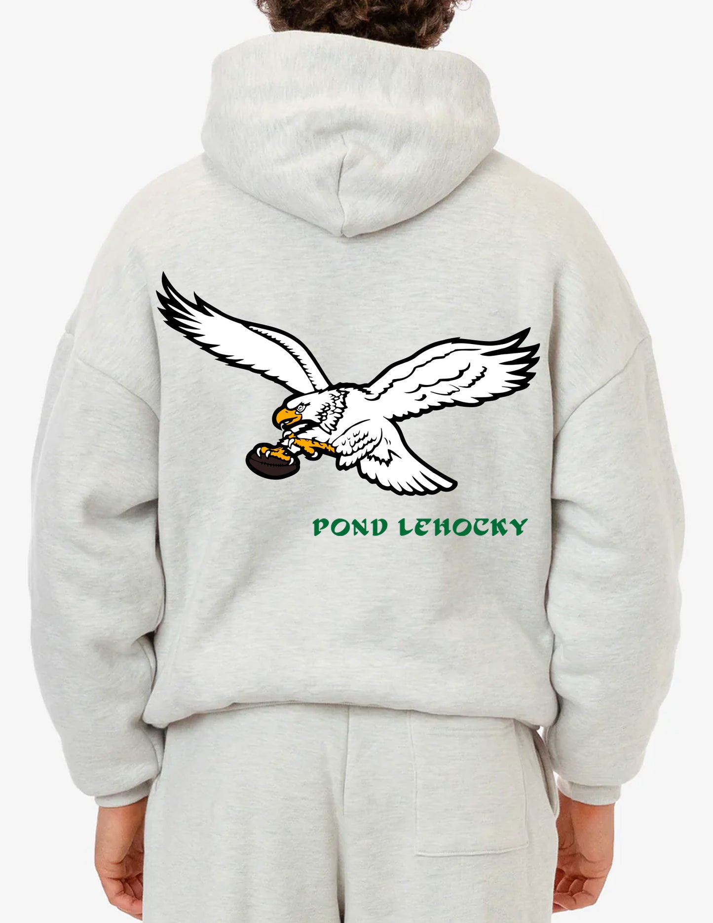 Philadelphia Eagles x Pond Lehocky Gray Hoodie