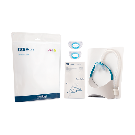 evora fit pack showing nasal mask and seal