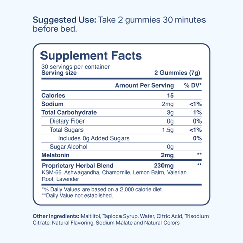 Rest Support Melatonin Gummies