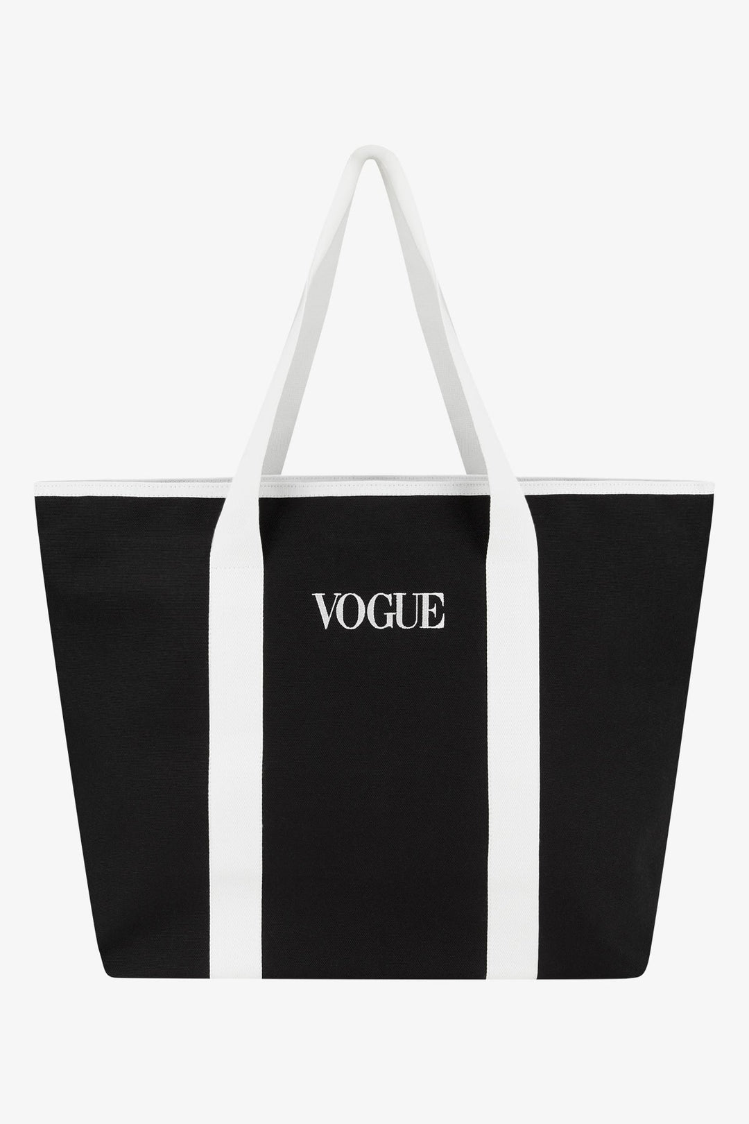 Borsa VOGUE nera con logo ricamato