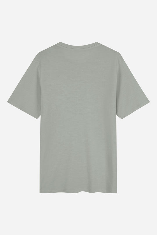 T-Shirt VOGUE x TENCEL™ grigio chiaro con logo ricamato