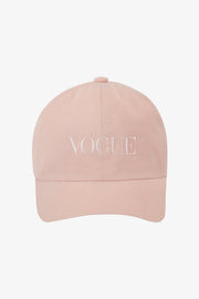 Cappellino VOGUE rosa chiaro con logo ricamato tono su tono