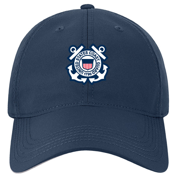 Coast Guard Emblem Cool Fit Adjustable Cap