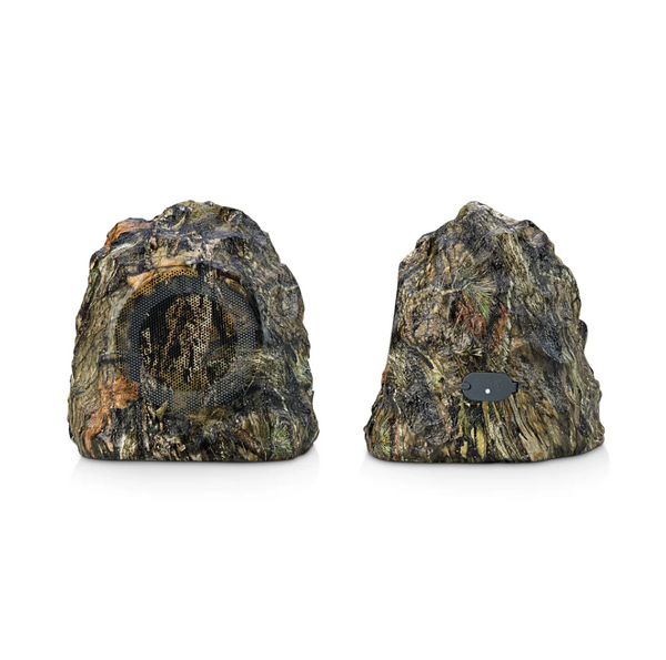 iHome IHRK-400MOBC-PR 4" Bluetooth Outdoor Wireless Waterproof Garden Pool Rock Speakers Camo Pair