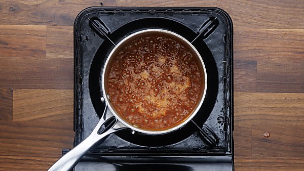 buffalo sauce in saucepan