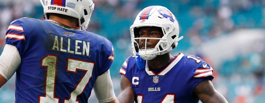 bills qb josh allen and wr stefon diggs