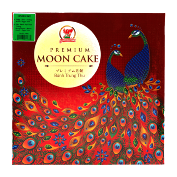 Happy Elephant Premium Moon Cake Mung Bean- Melon Seed (Yolk) 2pcs & Mixed 