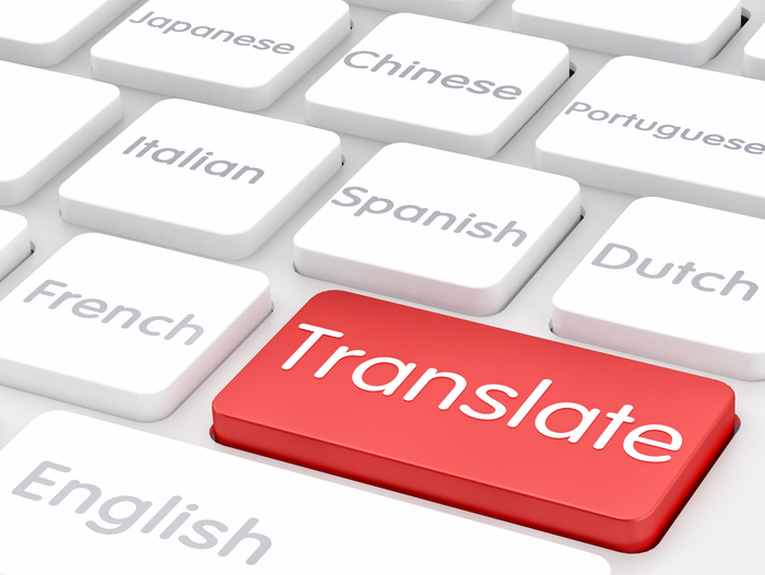 Translate written on keyboard key