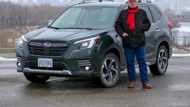 Stan Majcherkiewicz with the 2022 Subaru Forester.