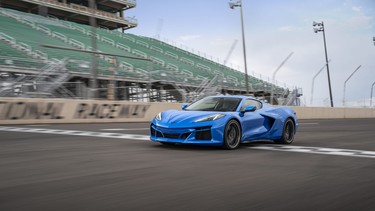 2024 Corvette E-Ray 3LZ coupe in Riptide Blue Metallic