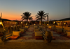 Dinner area at the Platinum Heritage Desert Safari Experience.