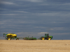 A farmer prepares his crop for the upcoming growing season near Strathmore, Alberta, east of Calgary in 2020. This year, regions south and east of Calgary are the driest in Canada.