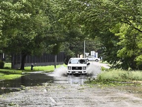 Hurricane Beryl in Houston Texas