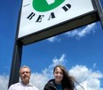 A new landmark on Sudbury's Notre Dame Avenue has eye-catching signage. Along with their building tagline - "Eat Plants" - the green-circled V at Vegan Ready stands out. Owner Trent Falldien and manager Jennifer Jusic believe Sudbury is hungry for other food options. Hugh Kruzel photo