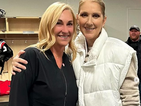 Chantal Machabee and Celine Dion