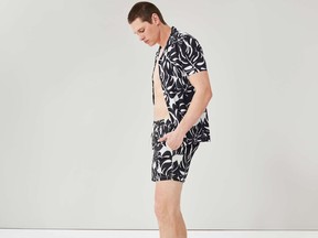 Men's swim trunks, $25 ($19.94), and shirt, $35 ($24.94), at Joe Fresh, joefresh.com.