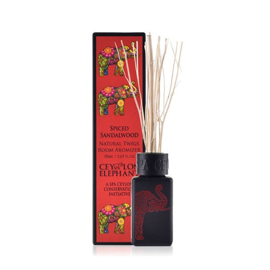 Ceylon Elephant Spiced Sandalwood - Natural Twig Room Aromizer 50ml