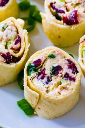 Chicken Cranberry Pinwheels