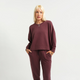 Stance Women's Shelter Crew Plum |model