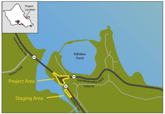 Kokua Line: Is new left-turn at roundabout permanent?