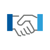 Handshake trust icon