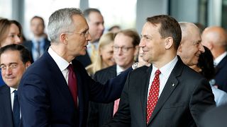 Jens Stoltenberg e Radoslaw Sikorski 